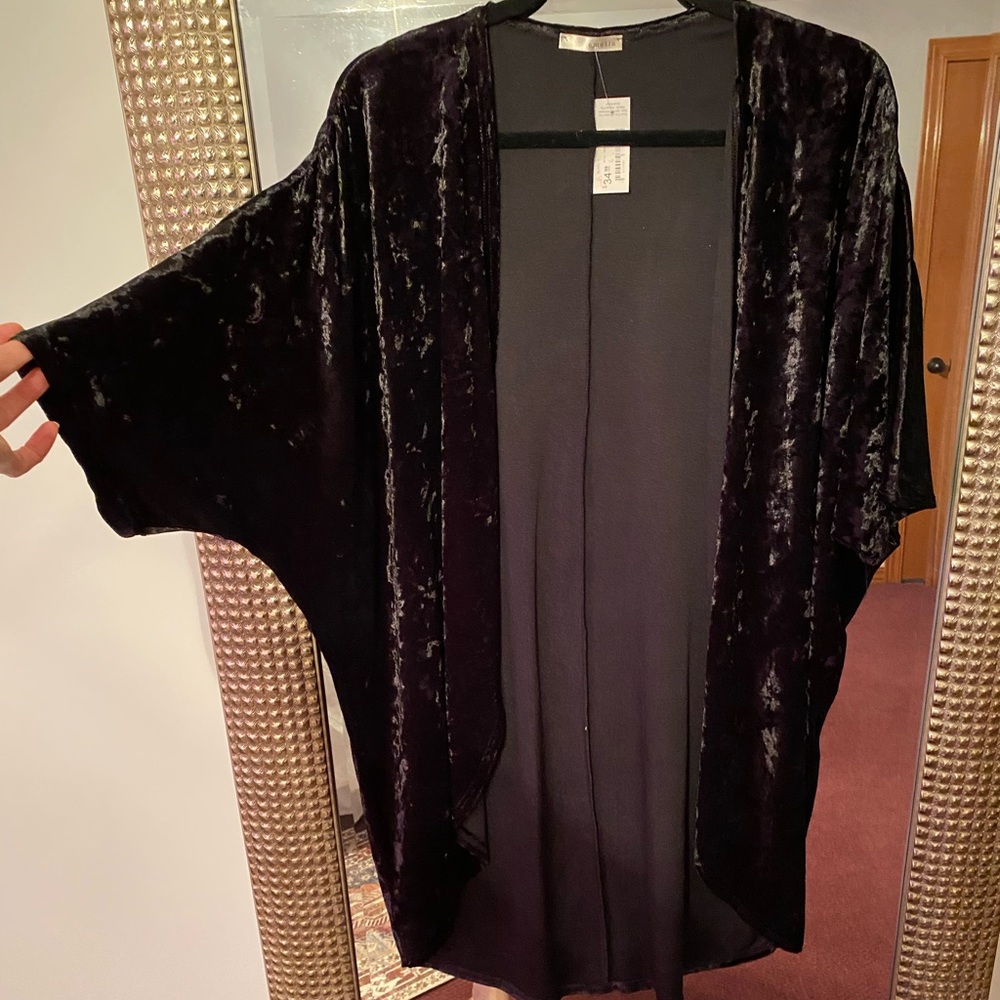Velvet cardigan